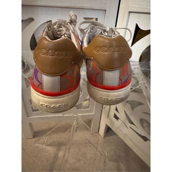 Coach pride signature rainbow Outline High Top Fashion Sneaker size 8b men’s - Picture 3 of 6